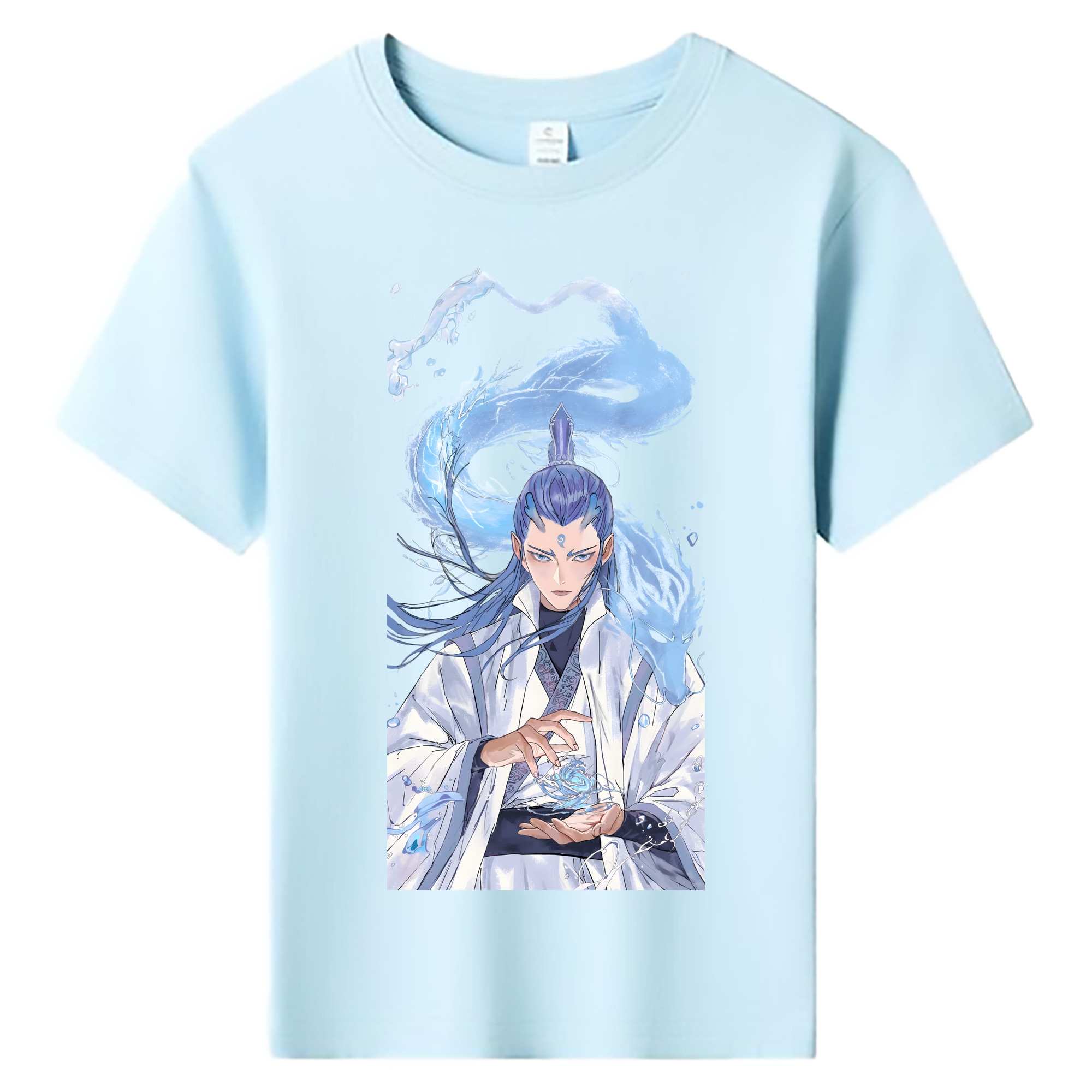 （画像用） Ne Zha 2 ナタ 魔童の大暴れ 綿100％キッズTシャツ（フロントプリント）